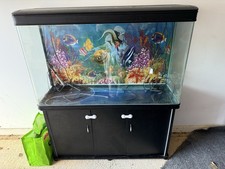 300L Fish Tank with Cupboard Stand