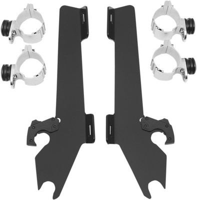 Memphis Shades Trigger-Lock Mount Kit for Batwing Fairing Black MEM8994