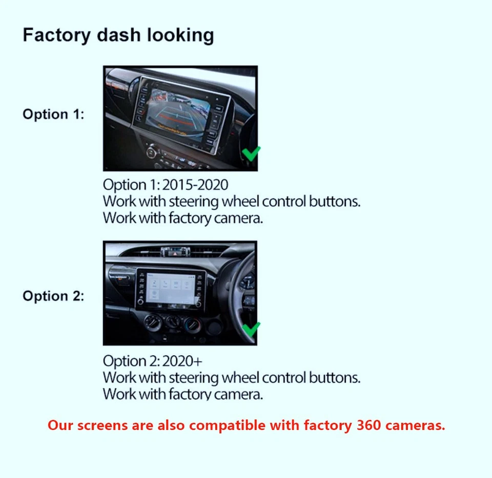 6+128GB For Toyota Hilux N80 2015-25 Wireless CarPlay/Android Auto Car Radio GPS — 第 2/4 张图片