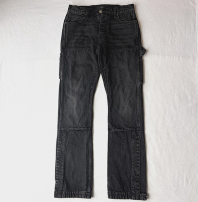 Amiri Men's Relaxed-Fit Carpenter Jeans Size 29 Double knee Black