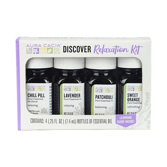 Набор масел для релаксации Aura Cacia Discover 4 флакона 25 жидких унций масла 3590₽
