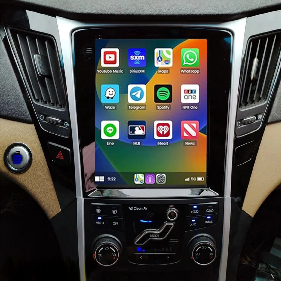 For 2011-2015 HYUNDAI SONATA Apple Carplay Car Radio Android 13 Navi GPS Player - Image 3 of 4