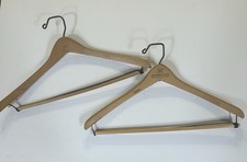 Two Vintage Wooden Suit Hangers