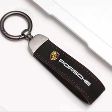 Porsche Keyring Keychain Tumbled Leather Alcantara 911 Boxster Macan Panarema K