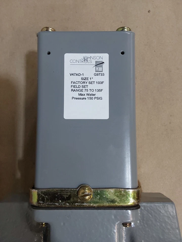 JOHNSON CONTROL V47AD-1C 1" WATER REGULATING VALVE Temperature Actuated - Image 3 of 4