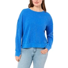 Seven7 Women's Long Sleeve Waffle Crewneck Top - Multiple Sizes/Colors