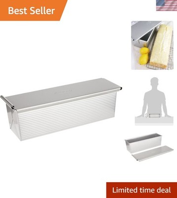 Versatile Nonstick Pullman Pan, 13 x 4 Inch - Ideal for Sandwiches & Pain de Mie