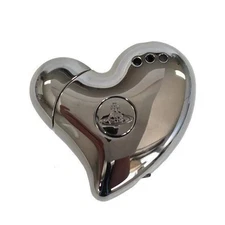 Vivienne Westwood Orb Heart Shape Electronic Gas Lighter Gunmetal Lighters NWB