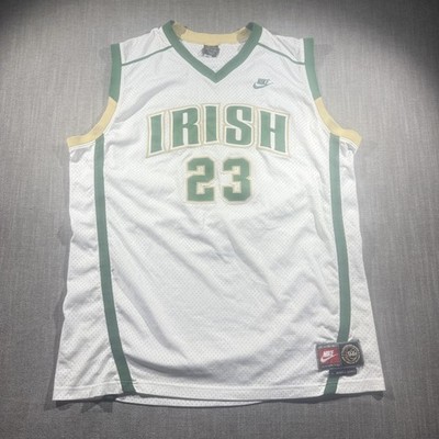 LeBron James Jersey St Vincent St Mary Irish Mens XXL White Green Nike 2003