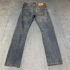 VTG Levi's 511 Jeans Boys 16R 28x28 Blue Denim Cotton Stretch Slim Distressed