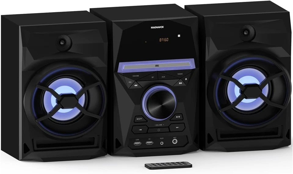 3-Piece Speaker System with Bluetooth and Remote - Black - Image 3 of 4
