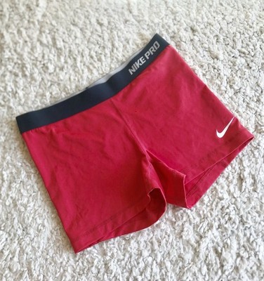 Leggings NIKE PRO Shorts High Waist Tight Running Laufhose L schwarz Rot Biker