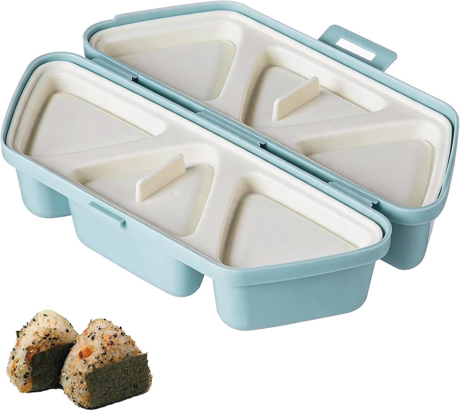 Dreieckige Sushi Maker Form 6-in-1 Antihaft Kunststoff für Selbstgemachte Reisbä