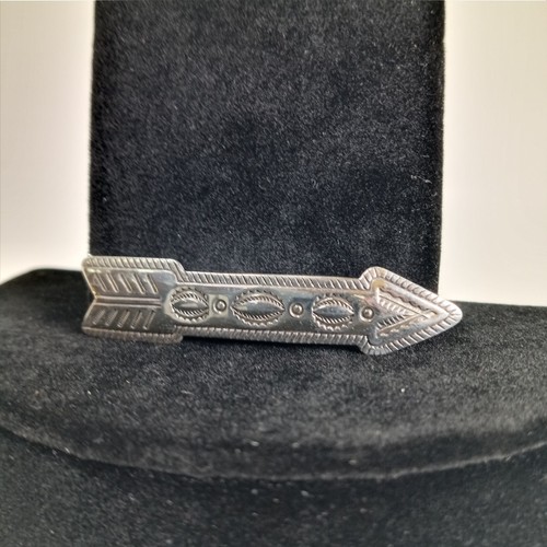 Vintage Sterling Silver Navajo Arrow Barrette Hair Pin