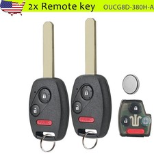 2 Replacement For 2007 2008 Honda Fit Remote Control Car Key Fob Oucg8d-380h-a 2 Replacement For 2007 2008 Honda Fit Remote Control Car Key Fob Oucg8d-380h-a