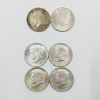 1964 Kennedy Silver Half Dollar Lot Of 6