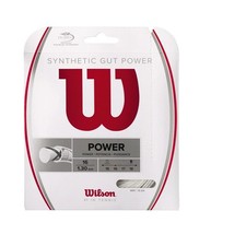 WILSON Sporting Goods Synthetic Gut Power 40-Feet Tennis String 16, White