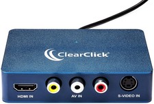 ClearClick Video to USB 1080P Capture Device HDMI RCA S-Video VCR
