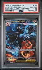 Pokémon Mega Charizard X ex Special Illustration Rare PSA 10 125/094 Chaser pack