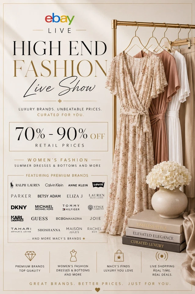 HIGH END FASHION SHOW PREMIUM MACY'S BRANDS DON'T MISS OUT