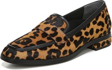 Vionic Women's Sellah Tan Leopard Loafers NW/OB 6M
