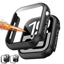 2x Full Cover Case Glass Screen Protector For Apple Watch Series 10 11 42MM/46mm