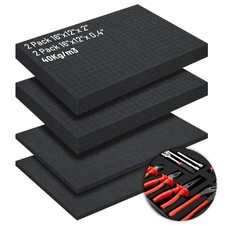 4 PCS Pick Pluck Foam Sheet Case 16x12x2 16x12x0.4 Inch Tool Box Insert