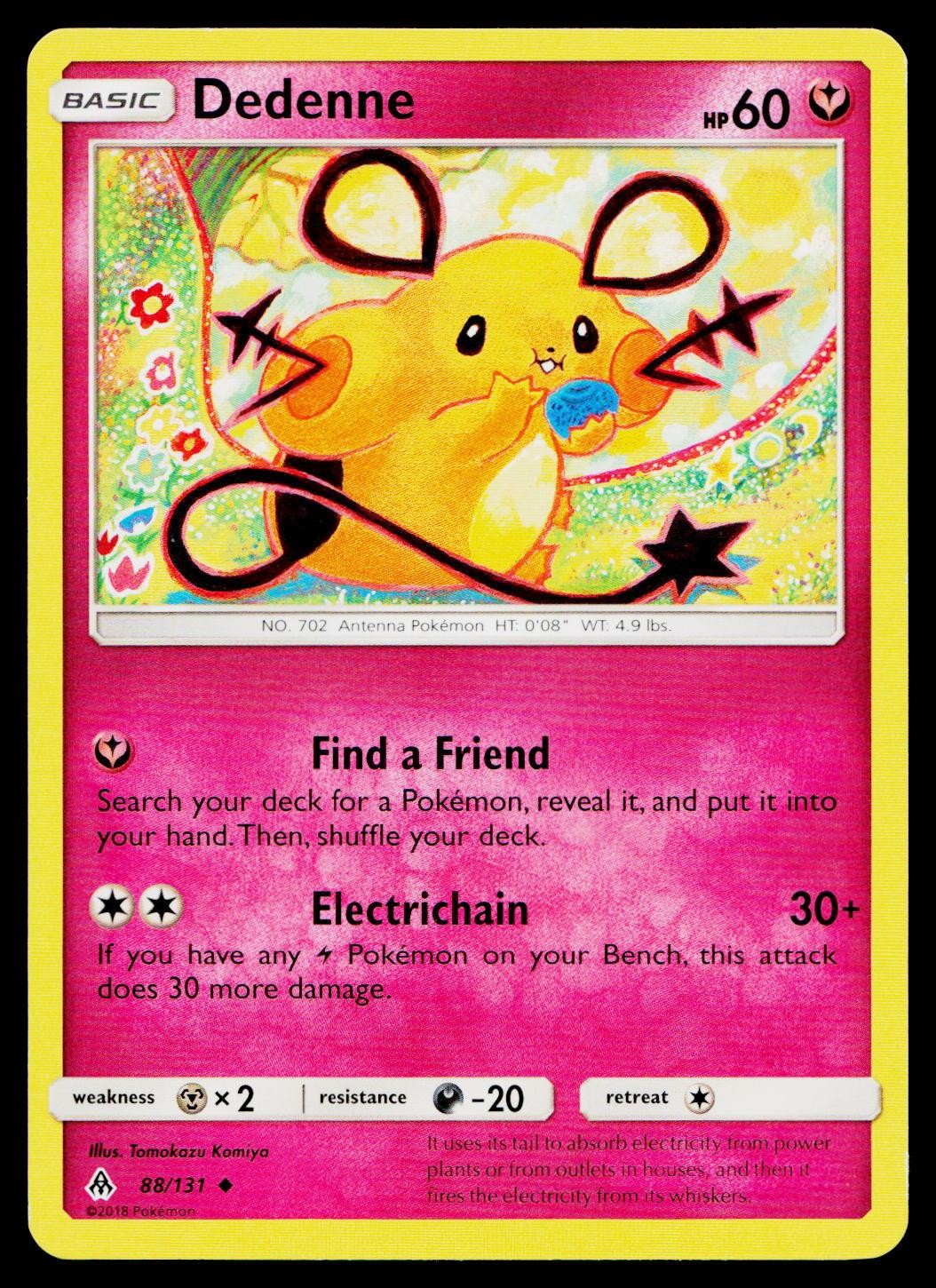 Dedenne 88/131 Uncommon Forbidden Light Pokemon