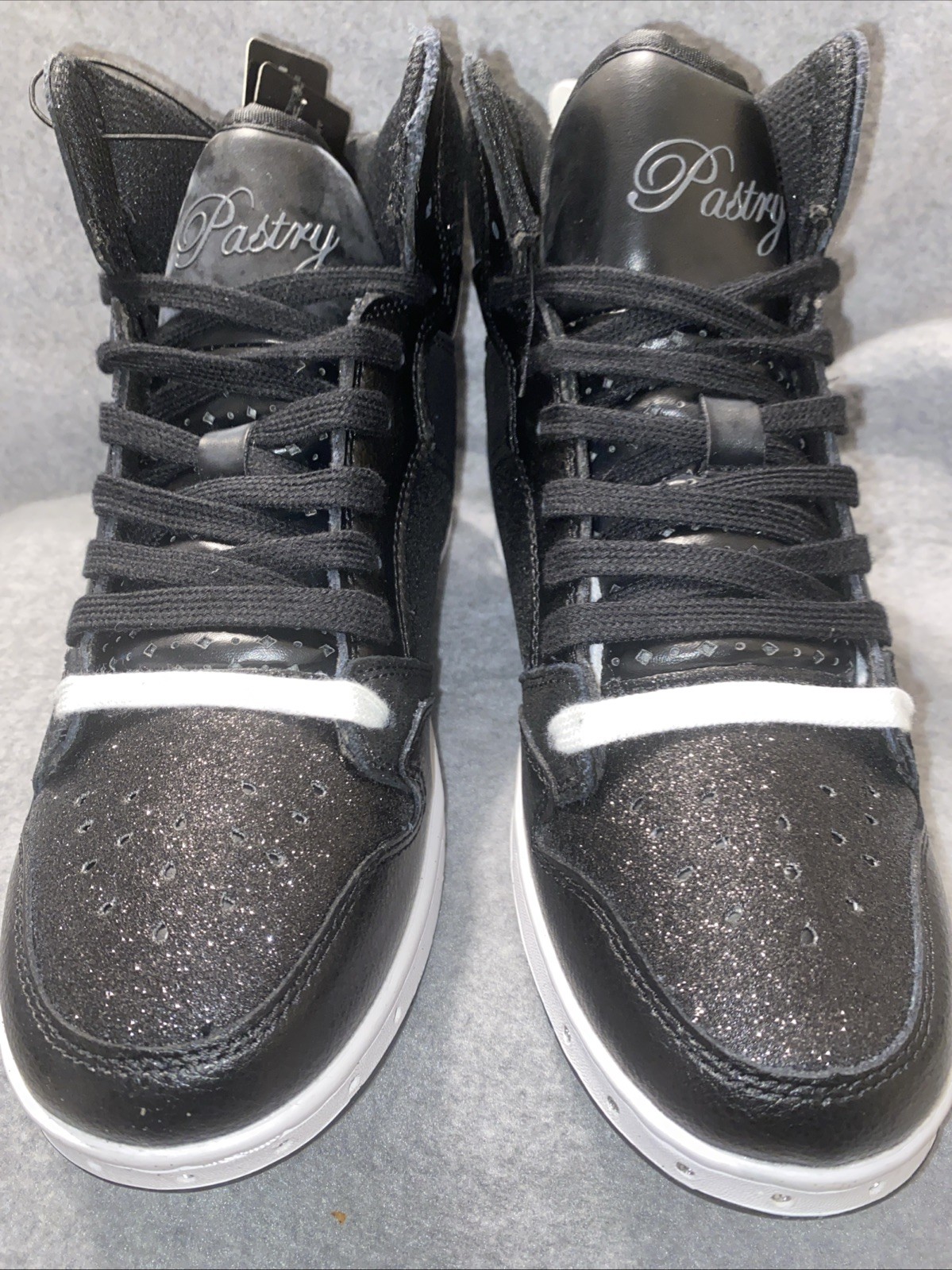 PASTRY Size 10 Black Glitter Glam Pie Dance Sneaker Style Pa
