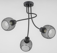 Deckenleuchten 3X60W/E27 IP20 Schwarz Modern