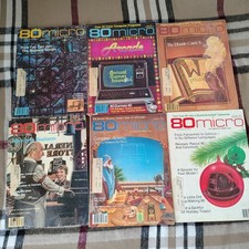 Vtg Lot of 6 Issues 80 Micro computing Magazine Trs-80 1982