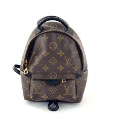 Auth Louis Vuitton Palm Springs Mini Brown Monogram Canvas Backpack