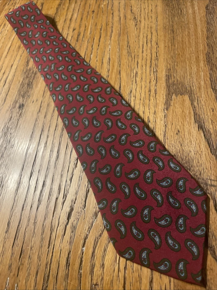 Corbata de seda de cachemira Nina Ricci usada en excelente estado para hombre hecha en Francia Foto 2 de 4