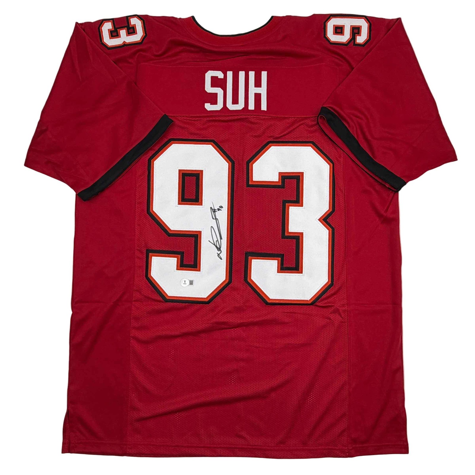 Ndamukong Suh Autographed Signed Tampa Bay Buccaneers / Tampa Bay Red Football Jersey Beckett BAS COA 