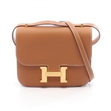 HERMES Constance III 3 Mini Miroir Shoulder Bag Epsom leather Gold GHW Used U