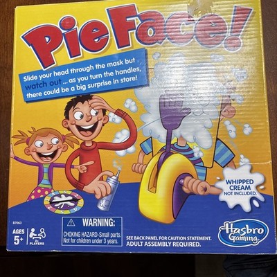 Pie Face Game By Hasbro Gaming for Ages 5+ For 2+ Players Whip Cream Family Fun