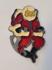 A22 Vintage Christmas Santa Claus Sleeping Stained Glass Suncatcher Window