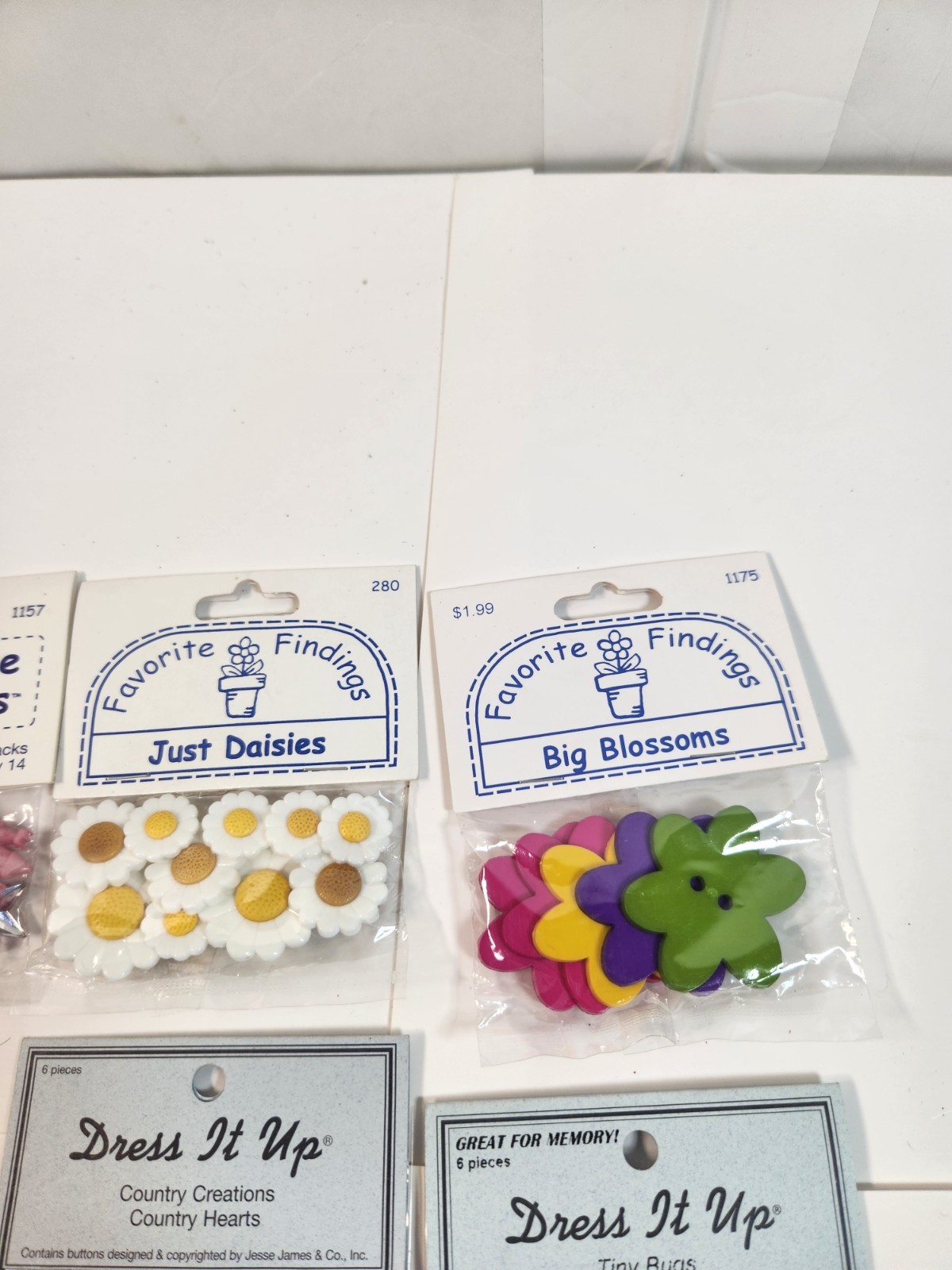 Vintage Buttons Lot Tiny Bugs Princess Floral Raggedy Ann Andy Owls Country_AF