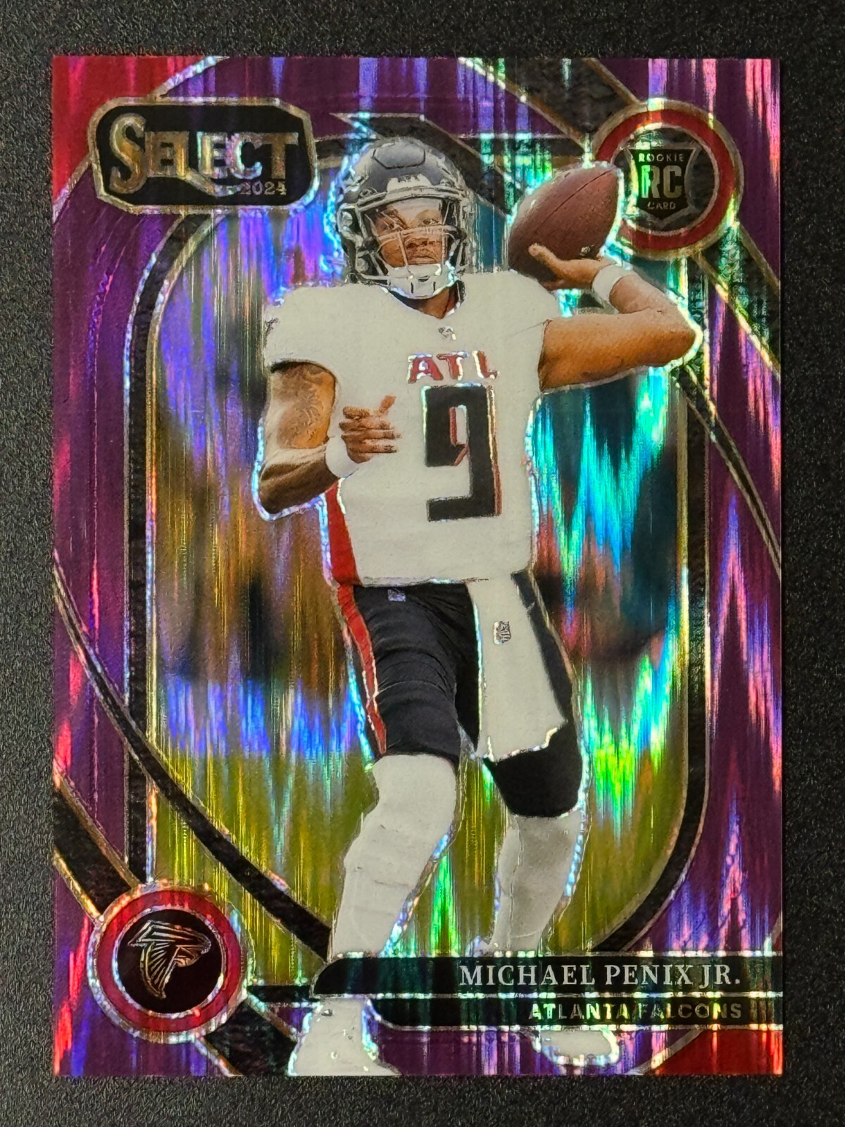 2024 Panini Select Michael Penix Jr. #235 Purple Shock Prizm RC Rookie /360