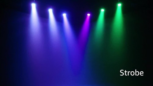 120W Par Light 12LED RGB Par Can Disco Battery Wireless Remote Stage Light Party - Video 1 of 1