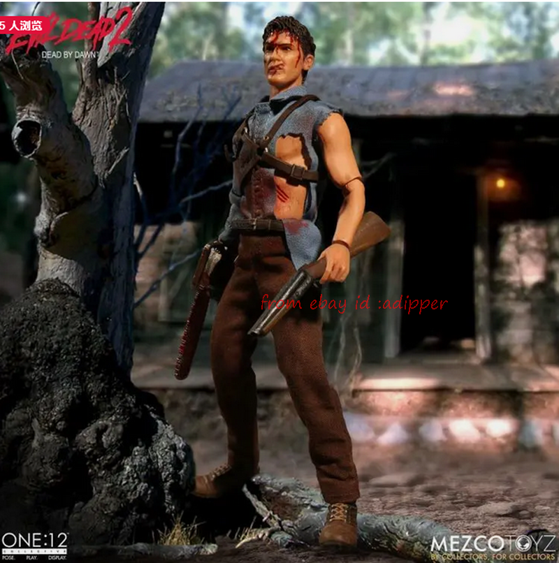 Perfect Mezco Toys 1/12 Collective Evil Dead Ash Action Figures Toy In  Stock