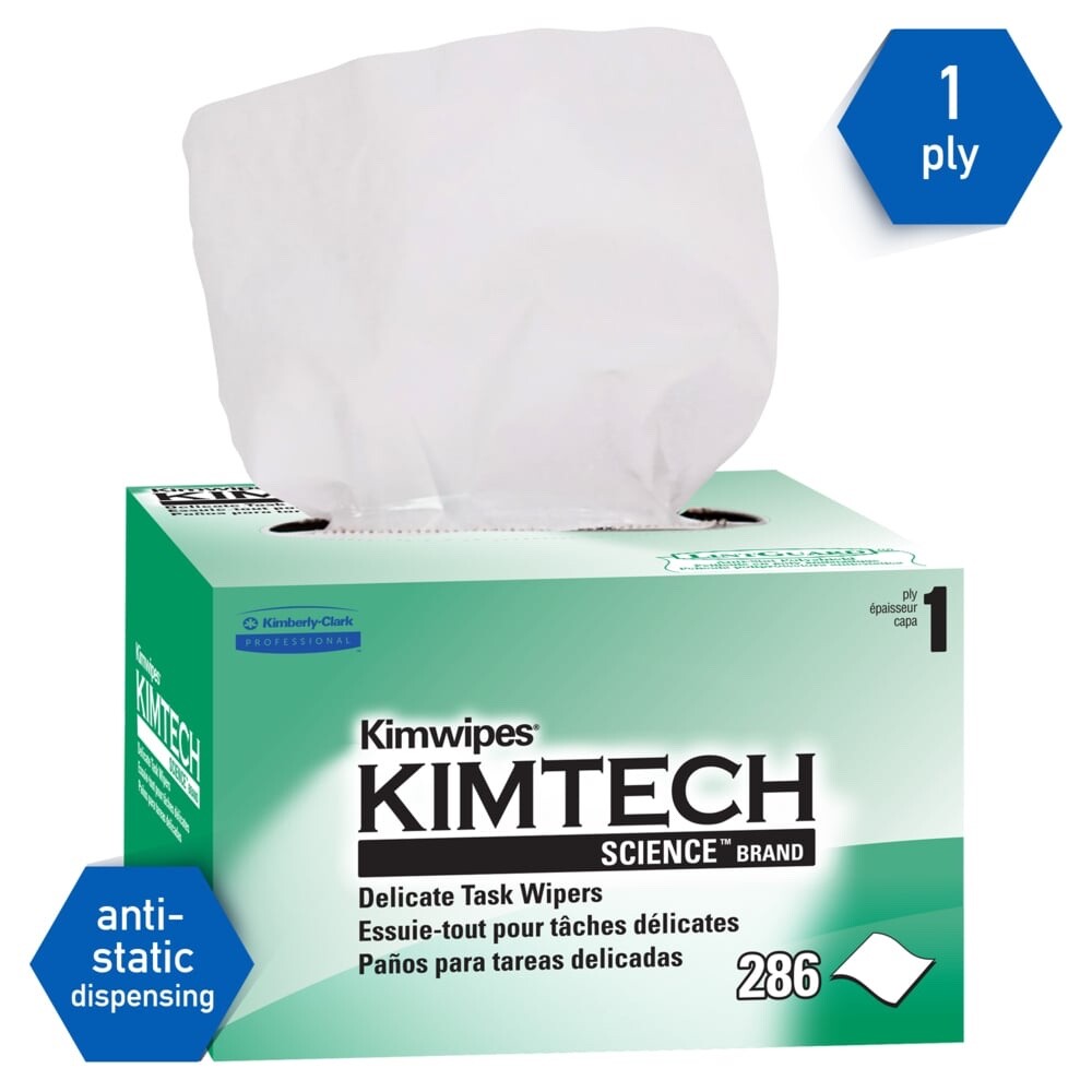 Kimtech Science KimWipes Delicate Task Wipers 34155 WHITE 1 Box of