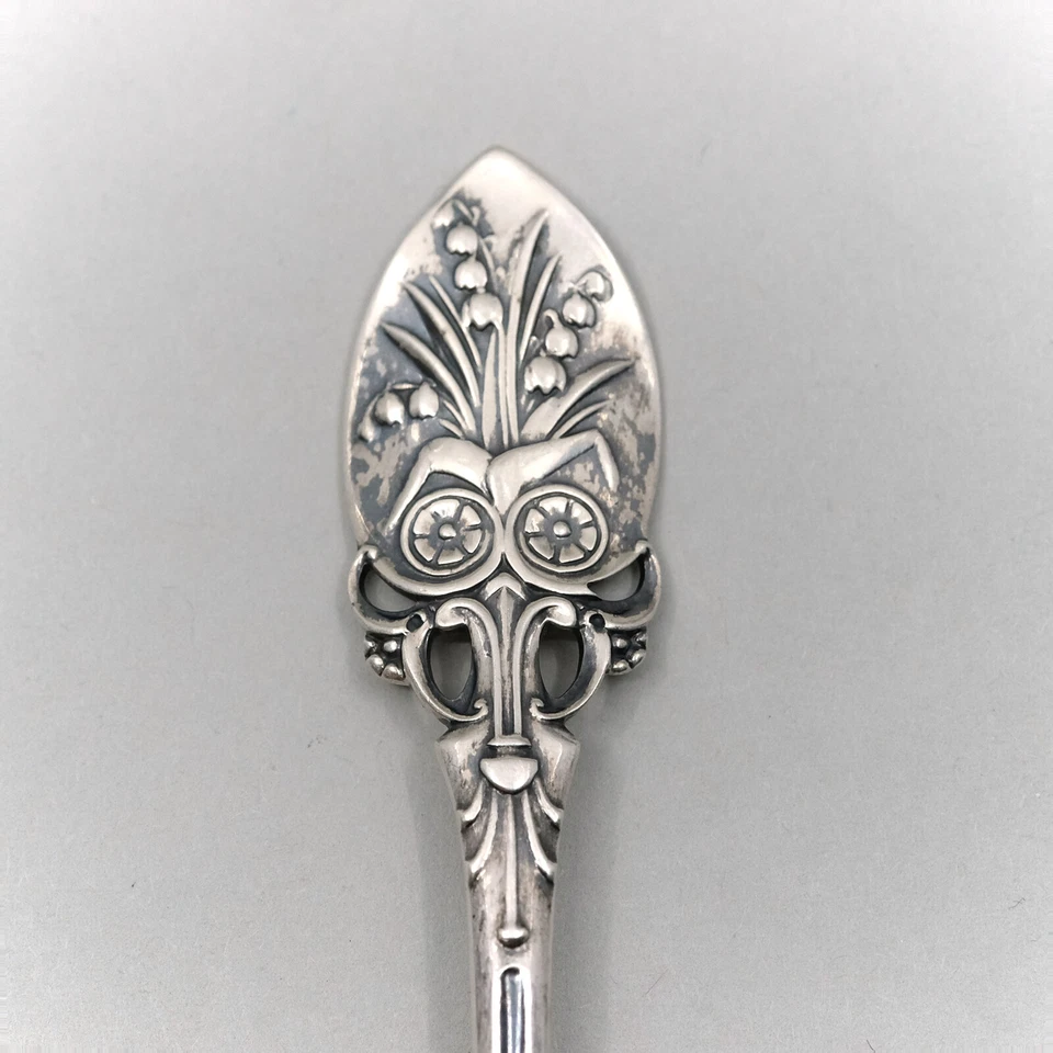 Estética peneira de açúcar Lily of the Valley by Gorham prata esterlina 6 1/4" - Imagem 3 de 4