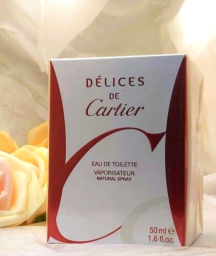 ❤️DELICES DE CARTIER,Eau de Toilette,1.7oz 50ml ,Sealed! - Picture 1 of 7
