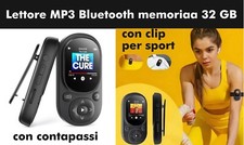 lettore mp3 Sport bluetooth memoria 32 gb con clip e contapassi