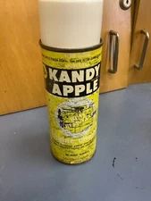 Vintage Cal Custom Kandy Apple lime gold engine  Enamel Spray Paint Paper Label 