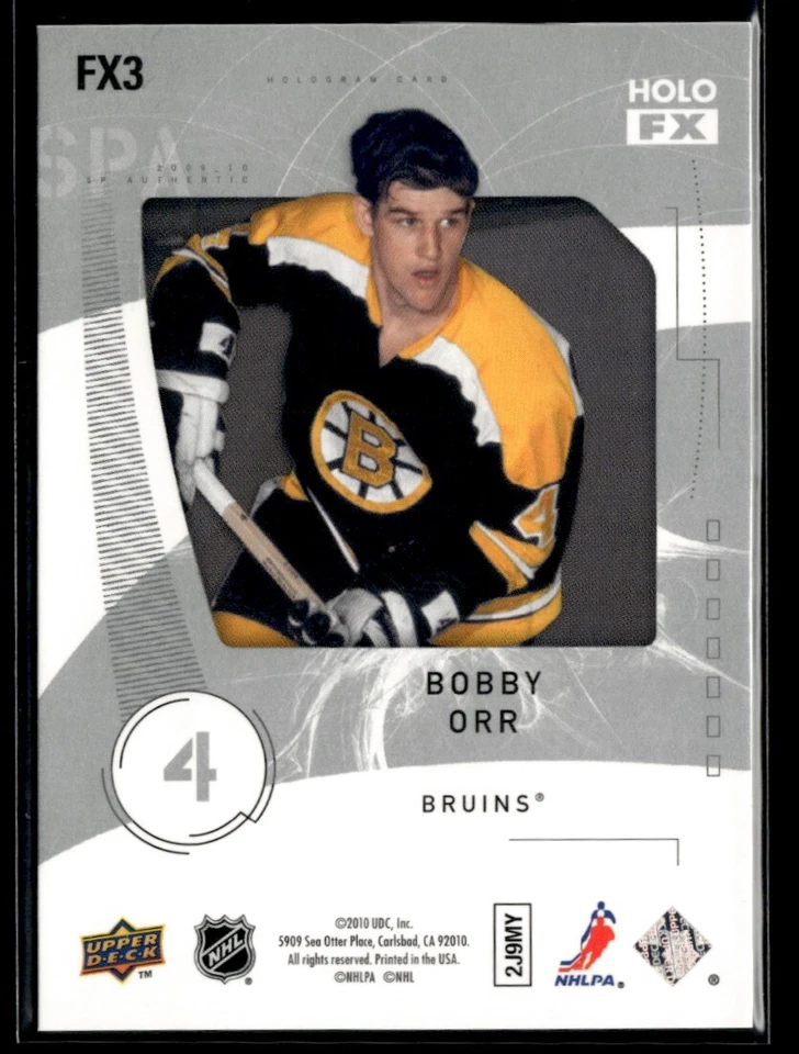 2009-10 Sp Authentic Holoview Bobby Orr #FX3 H10R3B - Image 2 of 2