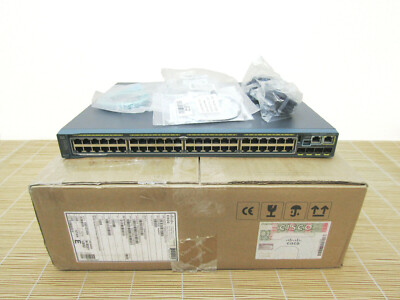 NEU Cisco WS-C2960S-F48LPS-L 48 10/100 Fast Eth 4xSFP 370W LAN Base NEW OPEN BOX
