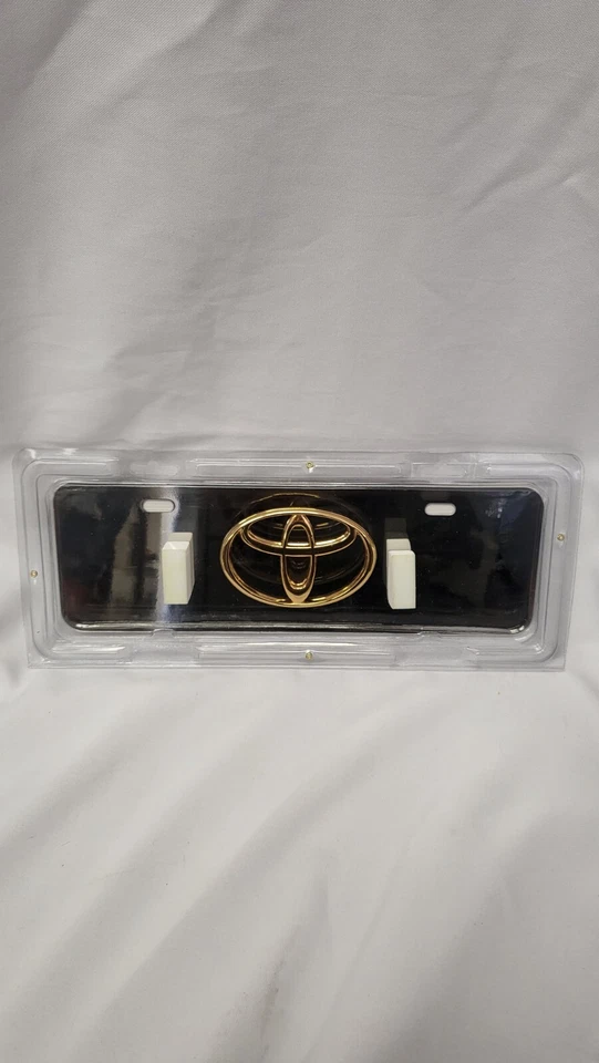 适合丰田 CHROME 不锈钢迷你前牌照标志刺绣框架 3D — 第 2/4 张图片