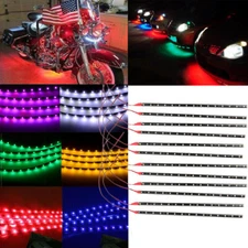 lot Waterproof 12''/15 DC 12V Motor LED Strip Underbody Light For Car Motorcycle
